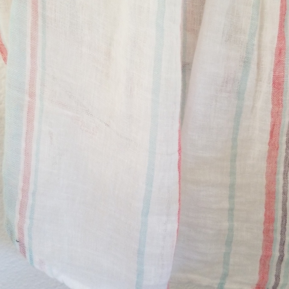 Altar'd State Linen Striped Button Shirt Top - Picture 8 of 8